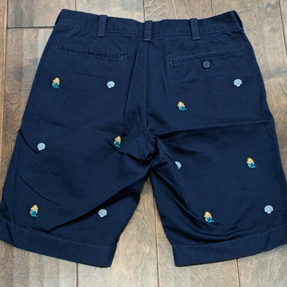 J Crew Rivington Mermaid Shell Chino Men's Shorts - Picture 2 of 3